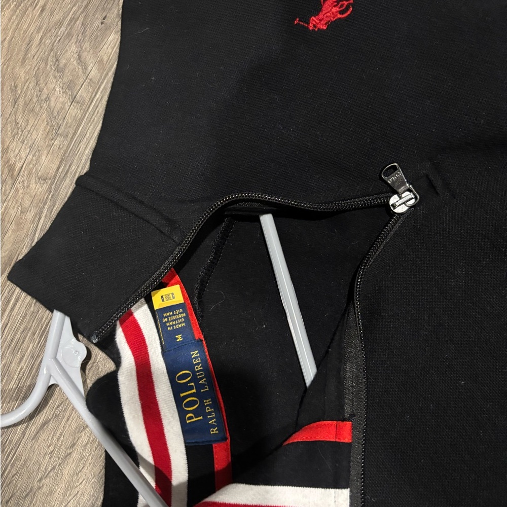 Polo by Ralph Lauren Black Sweatshirt with Red Logo